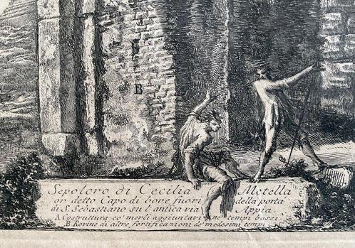 Giovanni Battista Piranesi (1720-1778) - Veduta di Cecilia, Antiek en Kunst, Antiek | Overige Antiek