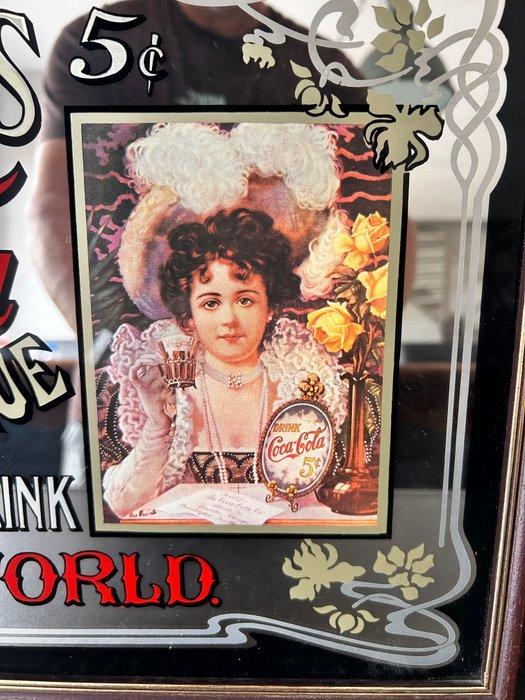 Coca cola - Miroir - Bois, Verre, Antiek en Kunst, Curiosa en Brocante