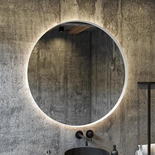 Spiegel BWS Star Rond met LED 70 cm Mat Wit, Doe-het-zelf en Bouw, Sanitair, Bad, Nieuw, Ophalen of Verzenden