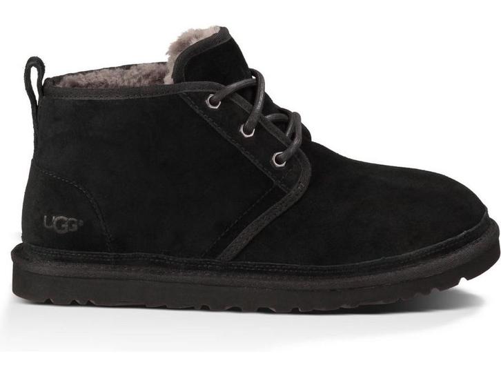 UGG Neumel - Heren Veterschoenen - Leer - Zwart - Maat 44, Kleding | Heren, Overige Herenkleding, Nieuw, Verzenden