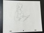 Walt Disney Originele animatietekening van Belle - Beauty, Nieuw