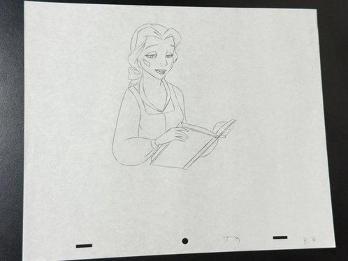 Walt Disney Originele animatietekening van Belle - Beauty, Boeken, Strips | Comics