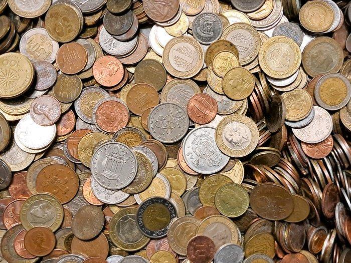 Wereldmunten. Ampio lotto di 500 monete Mondo (Zonder, Timbres & Monnaies, Monnaies | Europe | Monnaies non-euro