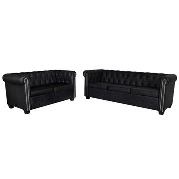 vidaXL Bankenset 2-zits en 3-zits Chesterfield-stijl, Verzenden