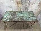 Tafel - Hout, Metaal - Vintage markttafel