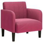 Fauteuil met Armleuning - Wijnrood | Retour Deal, Huis en Inrichting, Verzenden, Nieuw, Minder dan 75 cm, 50 tot 75 cm