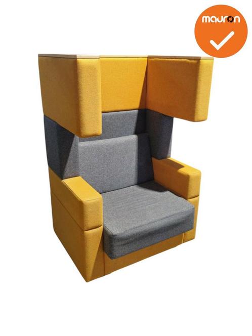 Akoestische design Fauteuil - Oranje / grijs - refurbished, Zakelijke goederen, Kantoor en Winkelinrichting | Kantoormeubilair en Inrichting
