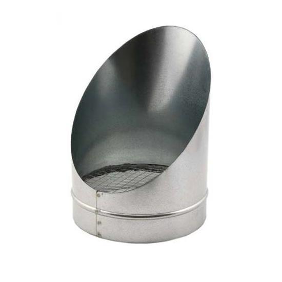 Buisrooster 45° met gaas Ø 180 mm, Bricolage & Construction, Ventilation & Extraction, Envoi