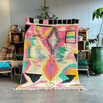 Marokkaans roze abstract Boujad-tapijt - Berber-gebiedtapijt