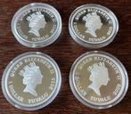 Australië. 1 Dollar 2009/2010 Set of 4 Silver Coins from