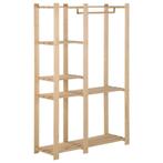 vidaXL Kledingrek 110x38x170 cm massief grenenhout, Huis en Inrichting, Kasten | Kleerkasten, Verzenden, Nieuw