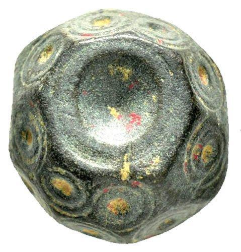 Bizantijnse bronzen versiering peso polyhedron-18 mm, Antiek en Kunst, Antiek | Overige Antiek