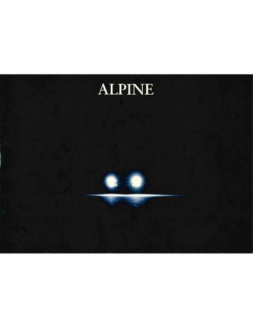 1991 ALPINE A610 TURBO BROCHURE NEDERLANDS, Boeken, Auto's | Folders en Tijdschriften, Ophalen of Verzenden