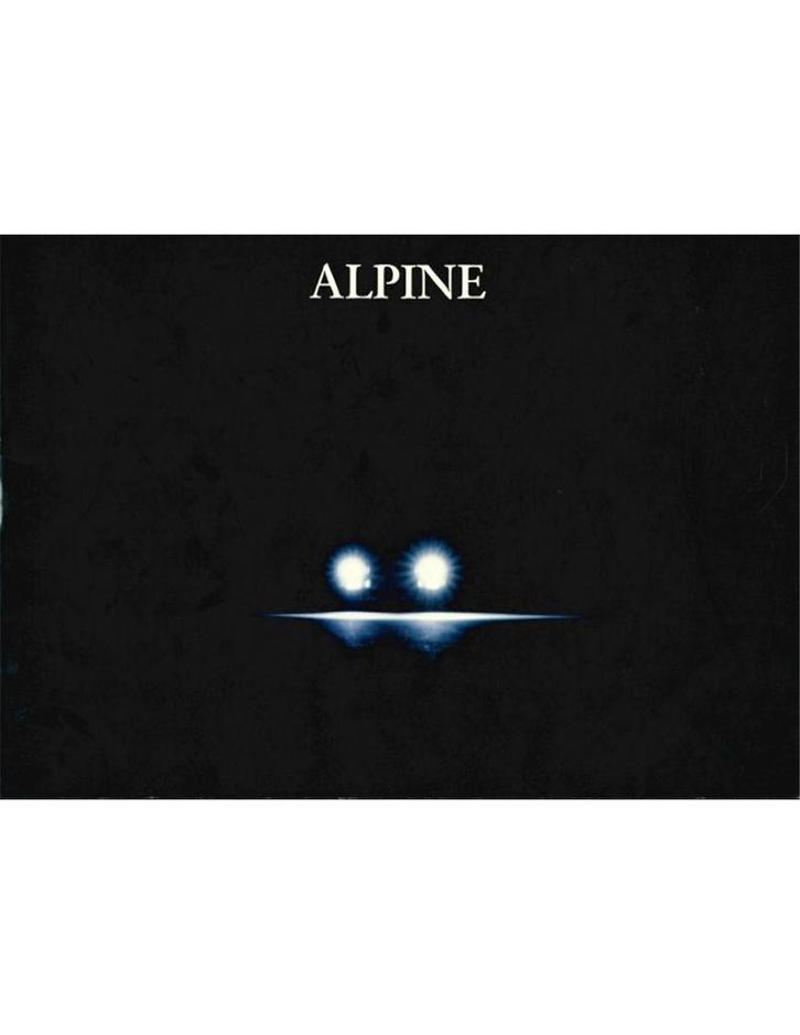 1991 ALPINE A610 TURBO BROCHURE NEDERLANDS, Boeken, Auto's | Folders en Tijdschriften, Ophalen of Verzenden