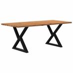 vidaXL Eettafel rechthoekig 200x90x74 cm massief eikenhout, Huis en Inrichting, Tafels | Eettafels, Verzenden, Nieuw
