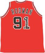 Double Team - NBA - Dennis Rodman - Autograph - Red Custom
