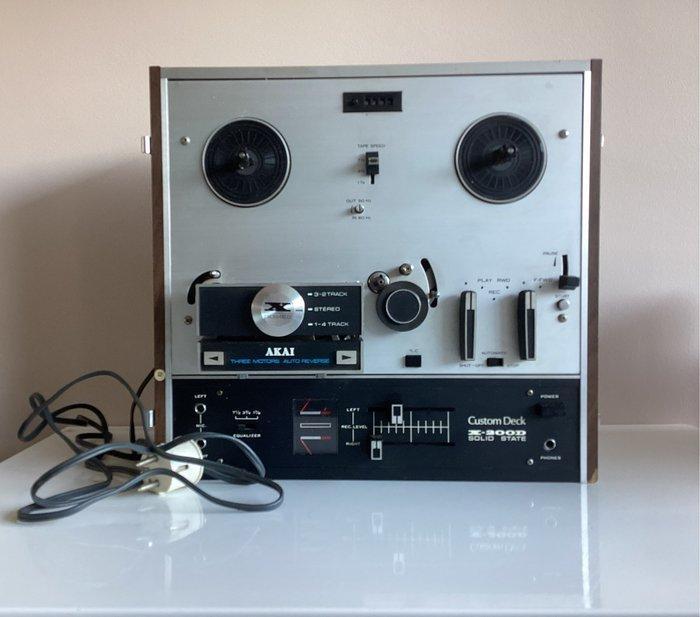 Akai - X-200D -4 track 3 motor Reel-to-reel deck 18 cm, Audio, Tv en Foto, Radio's