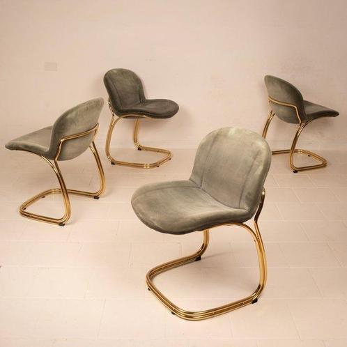 Rima - Giorgio Rinaldi - Chaise (4) - Sabrina - Laiton,, Antiek en Kunst, Kunst | Designobjecten