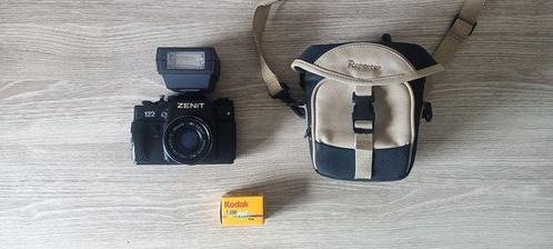 Zenit 122 + Helios 44m-5 2/58mm + Flash Elettronica Fe 34 +, Audio, Tv en Foto, Fotocamera's Analoog