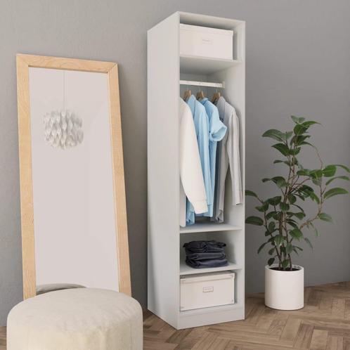 vidaXL Kledingkast 50x50x200 cm bewerkt hout wit, Huis en Inrichting, Kasten | Kleerkasten, Nieuw, Verzenden