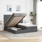 vidaXL Ottoman bed met matrassen en LEDs 180x200cm stof, Huis en Inrichting, Slaapkamer | Bedden, Verzenden, Nieuw