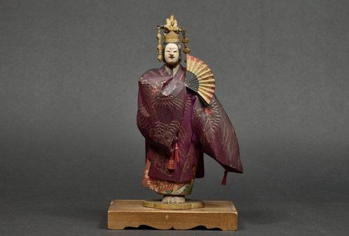 Noh Play Doll “The Feather Mantle“ by Oki Heizo  – With, Antiek en Kunst, Antiek | Overige Antiek