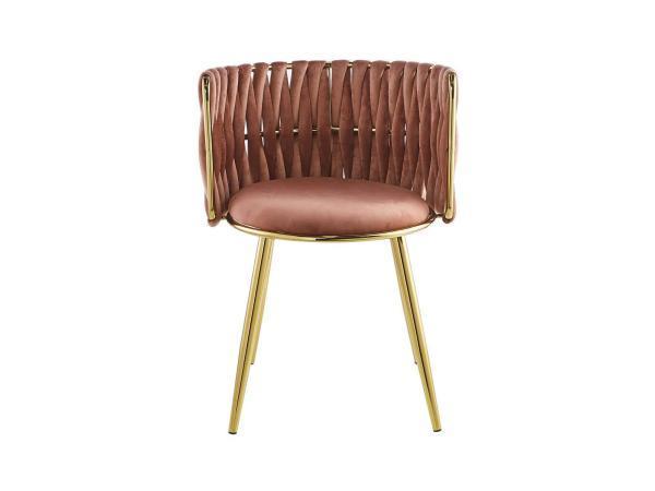 Veiling - Kayoom Eetkamerstoel Milla (Set van 4) - Oud Roze, Huis en Inrichting, Stoelen