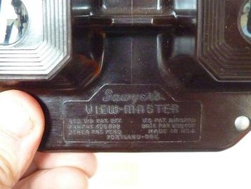 Heel mooie bruin-zwarte bakeliet Viewmaster model C viewer - beschikbaar voor biedingen