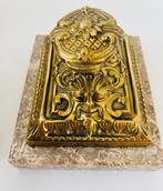 Inktpot (2) - Dubbele inktpot briefhouder met presse paper -, Antiek en Kunst