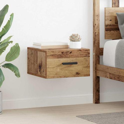 vidaXL Nachtkastje Oud hout 35 x 35 x 20 cm Bewerkt hout, Huis en Inrichting, Kasten | Overige, Nieuw, Verzenden