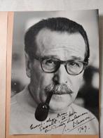 Document - Georges Simenon - Photo dédicacée - 1969, Collections, Cinéma & Télévision