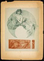 Alfons Mucha - Lithographie - Document décoratif no 16 -, Antiquités & Art