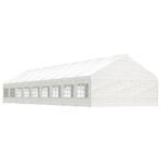 vidaXL Prieel met dak 20,07x5,88x3,75 m polyetheen wit, Tuin en Terras, Verzenden, Nieuw