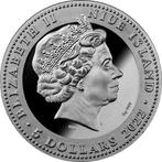 Niue. 5 Dollars 2022 Yeti, 2 Oz (.999) Black Proof
