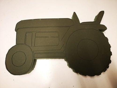 Trekker Oldtimer steekschuimvorm maatwerk oude trekker, Hobby en Vrije tijd, Knutselen, Nieuw