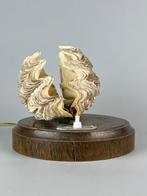 Tafellamp - Hout, Schelp - Lamp met schelp