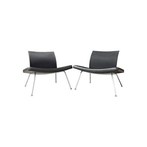 KFF Design - Ensemble de sièges (2) - Cuir, Métal, Antiek en Kunst, Antiek | Meubels | Stoelen en Sofa's