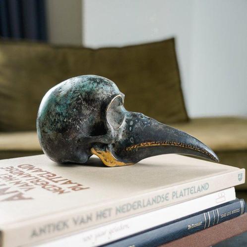 Sculpture, NO RESERVE PRICE - Patinated Sculpture Bird Head, Antiek en Kunst, Kunst | Designobjecten