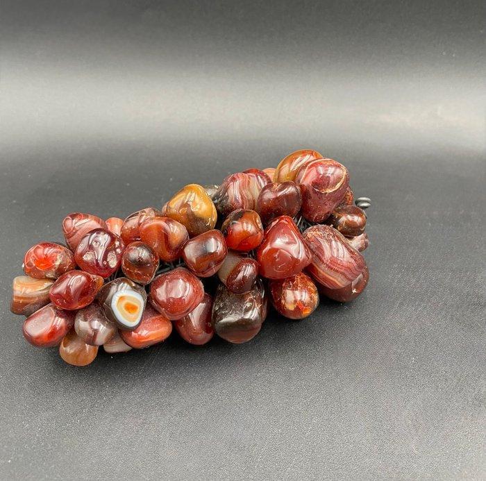 sculptuur, Exceptional decorative cluster of grapes made of, Antiek en Kunst, Curiosa en Brocante