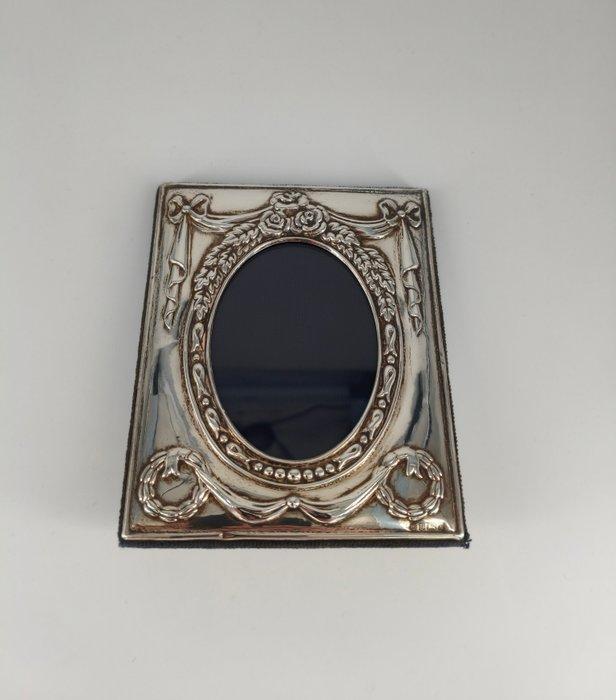 RC - Fotolijst - 925 Sterlingzilver, stof, glas, Antiek en Kunst, Curiosa en Brocante