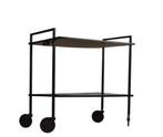 Chariot de service - Métal, Bois