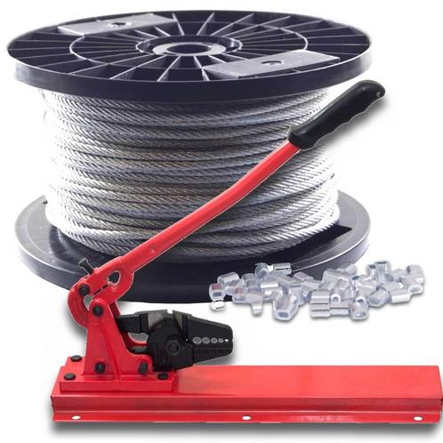 Staalkabel 4 mm 100 meter Voordeelpakket, Tuin en Terras, Overige Tuin en Terras, Verzenden