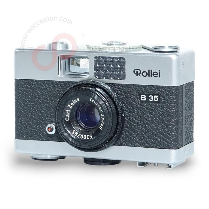 Rollei B35 + Carl Zeiss Triotar 40mm 3.5 nr. 1216, Audio, Tv en Foto, Fotocamera's Analoog, Compact, Zo goed als nieuw, Overige Merken