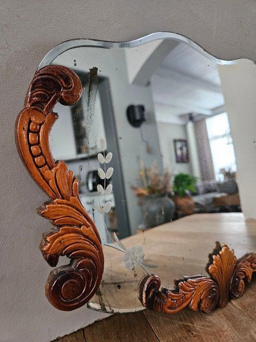 Wandspiegel - Hout - Franse spiegel, Antiek en Kunst, Curiosa en Brocante