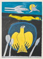 Corneille (1922-2010) - Hommage à lécrivain voyageur René, Antiek en Kunst