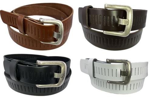 100% Leren kwaliteits gleuf riem 4cm breed, Kleding | Heren, Riemen en Ceintuurs, Verzenden