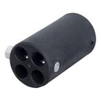 WENTEX® 4-way connector replacement kit 40,6(dia)mm - zwart, Verzenden