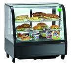 Koelvitrine | 100L | Zwart | +2°C/+12°C | 3 Schappen |, Verzenden, Nieuw in verpakking