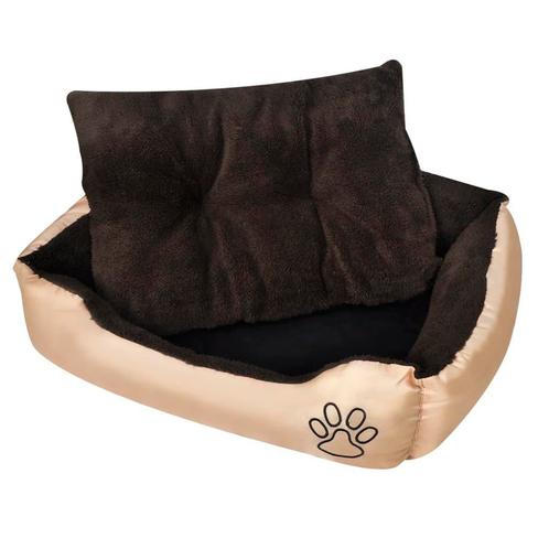 vidaXL Hondenmand met gevoerd kussen L, Dieren en Toebehoren, Honden-accessoires, Nieuw, Verzenden