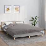 vidaXL Verzwaringsdeken met hoes 200x225 cm 9 kg stof grijs, Huis en Inrichting, Verzenden, Nieuw